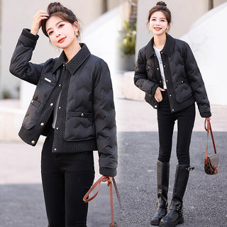 Down Jacket Short Style Women's 2025 Winter New Fashion Korean Style Lapel Small Fragrance Style White Duck down Lightweight Warm Coat