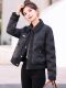 Down jacket short women's 2025 winter new fashion Korean style lapel small fragrant white duck down light and warm jacket