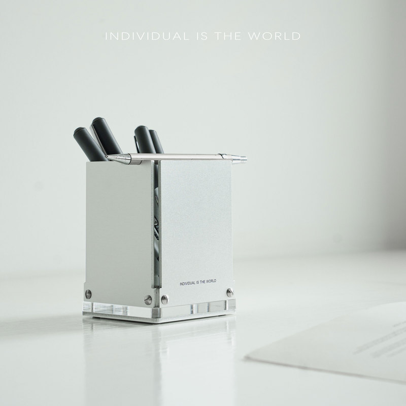Iitw Original Metal Simple Pen Holder Desktop Storage Art High-End Industrial Style Decorative Ornaments Gift