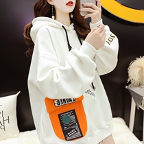 INS Chaowei Women 2022 New spring loose sleeves Lazy Wind and Velvet Design Sensation with hat blouses women