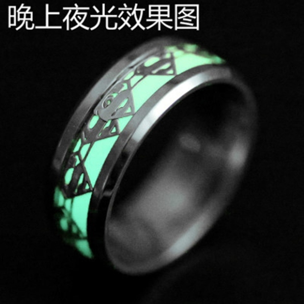 Nhật Bản và Hàn Quốc dòng người phát sáng nhẫn nam cá tính nam nhẫn bạc sterling sinh viên duy nhất nhẫn thời gian nhẫn nữ nhẫn nhẫn cầu hôn
