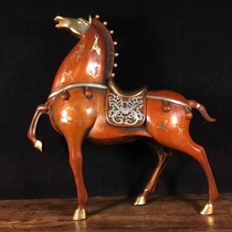 Gilt copper real gold and silver immediate success ornaments lion brave Guanyin Buddha statue fumigator retro nostalgic practical collection