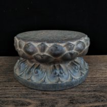 Black bluestone stone drum stone carving paperweight stone lion inkstone auspicious beast Pixiu water-absorbing beast tea house living room tea banquet desk decoration