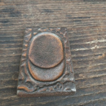 Antique Ancient Play Hot Selling Collection Old Iron Ware Flowers And Grass Patterns Small Ink Stone Workmanship Fine Products