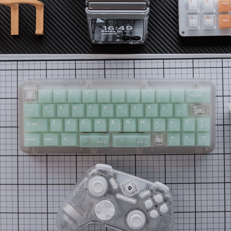 Mint Green Emerald Pc Matte Keyboard Keycaps 132 Keys Silkscreen Magnetic Switch Custom Original Factory 61/75/87/98 Mint Green Emerald Pc Matte Keyboard Keycaps 132 Keys Silkscreen Magnetic Switch Custom Original Factory 61/75/87/98