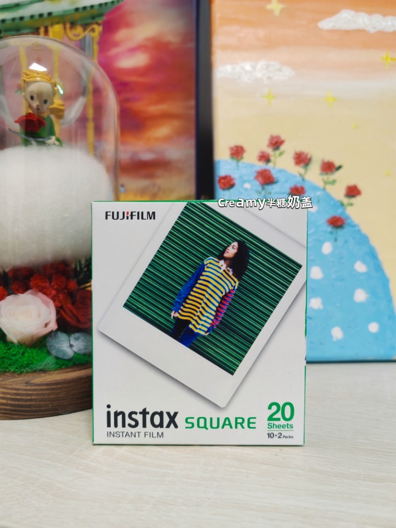 Фудзи Полароид одноразовый фотобумага sq фотобумага квадрат фотобумага ширина фудзи Устранение промыть Фотографии Deli SQ1 радуга Fujifilm 