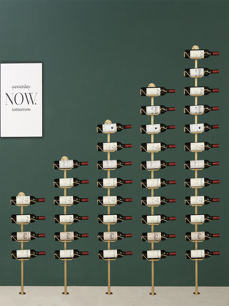 Wine Walls Red Wine Racks Simple Show Ground Floor Industrial Wind Home Wall-mounted Iron Red Wine Rack Eurostyle