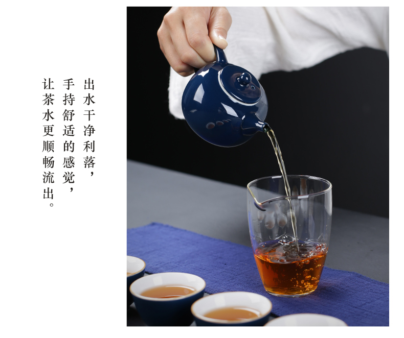 Poly real (sheng to crack a pot of ceramic portable bag fourth car kung fu tea set mini home the teapot