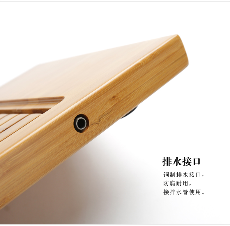 Poly real (sheng wood tea tray was suit household kung fu tea tea sets tea sea drainage contracted single plate drawer storage tray