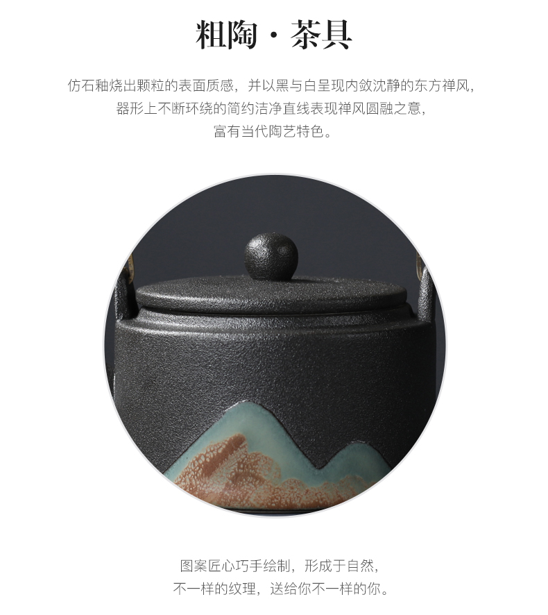 Poly real (sheng | Japanese kung fu tea set household zen ceramic teapot household contracted tea gift box girder pot