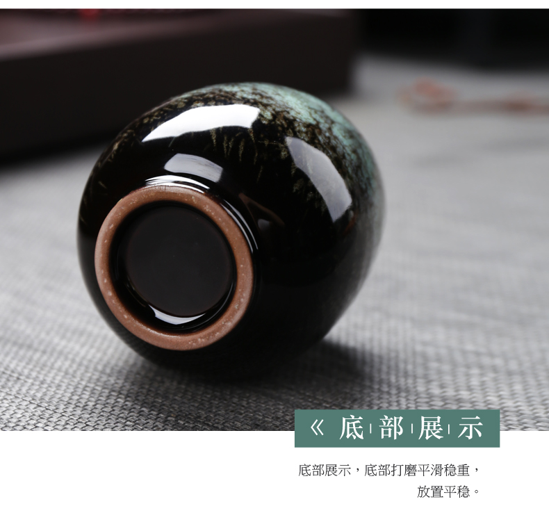 Juyi lò thay đổi tách trà Kung Fu đặt gốm sứ tại nhà tách trà Tianmu Jianye 盏 cốc chủ tách lớn - Trà sứ bộ tách trà