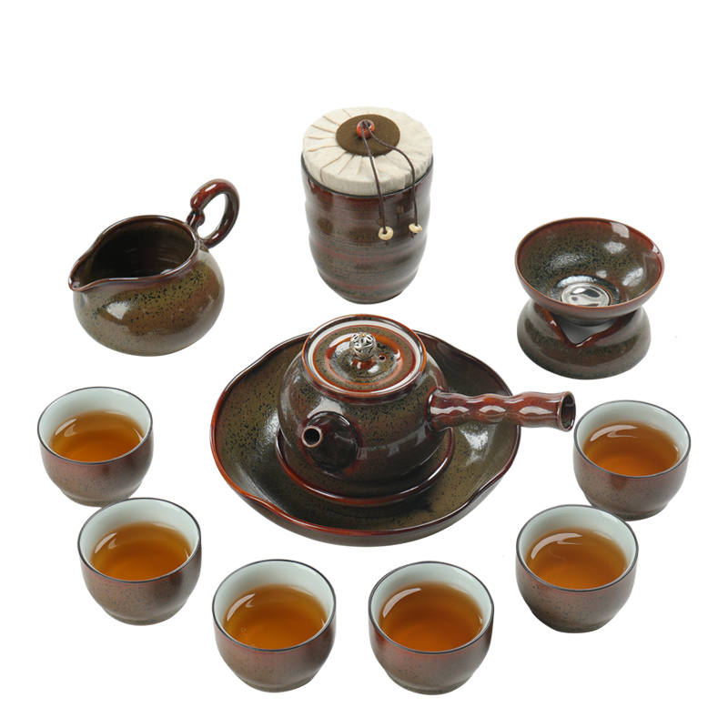 Tea set ceramic home built lamp that kung fu Tea cups little teapot set of contracted sitting room gift box office