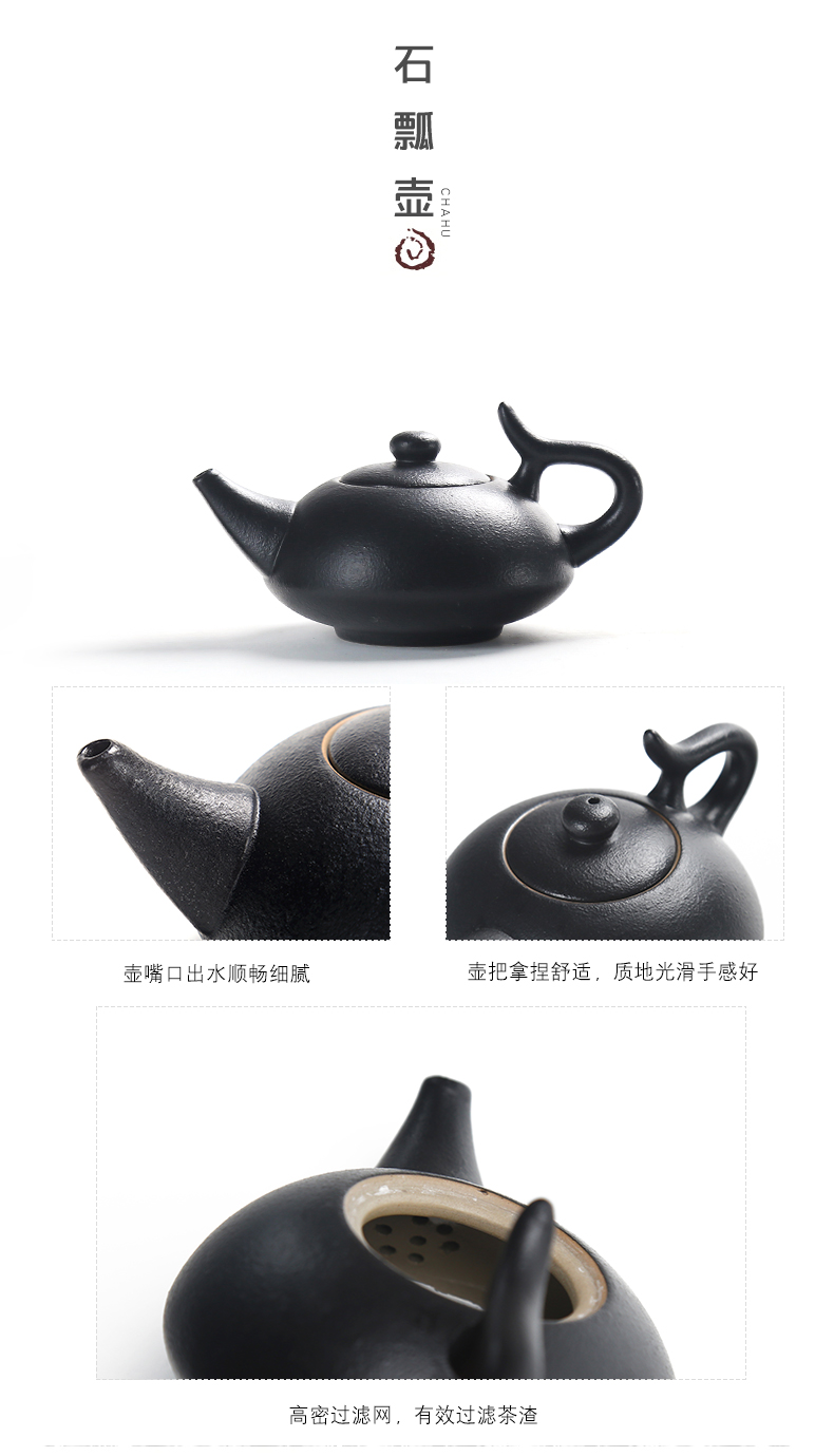 Japanese kung fu tea set travel tea set of a complete set of portable dry terms ceramic office contracted home ground