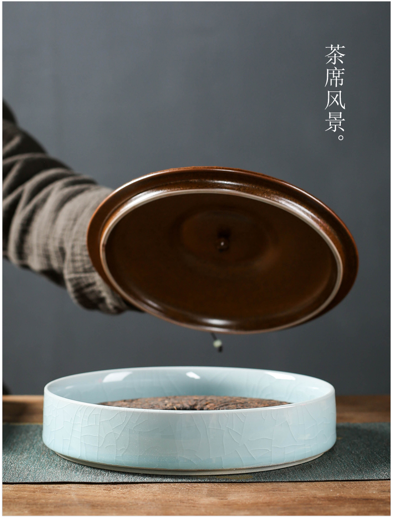Your up pu 'er tea as cans ceramic tea cake multilayer frame seal up POTS of tea cake boxes can be a fold of storage tank