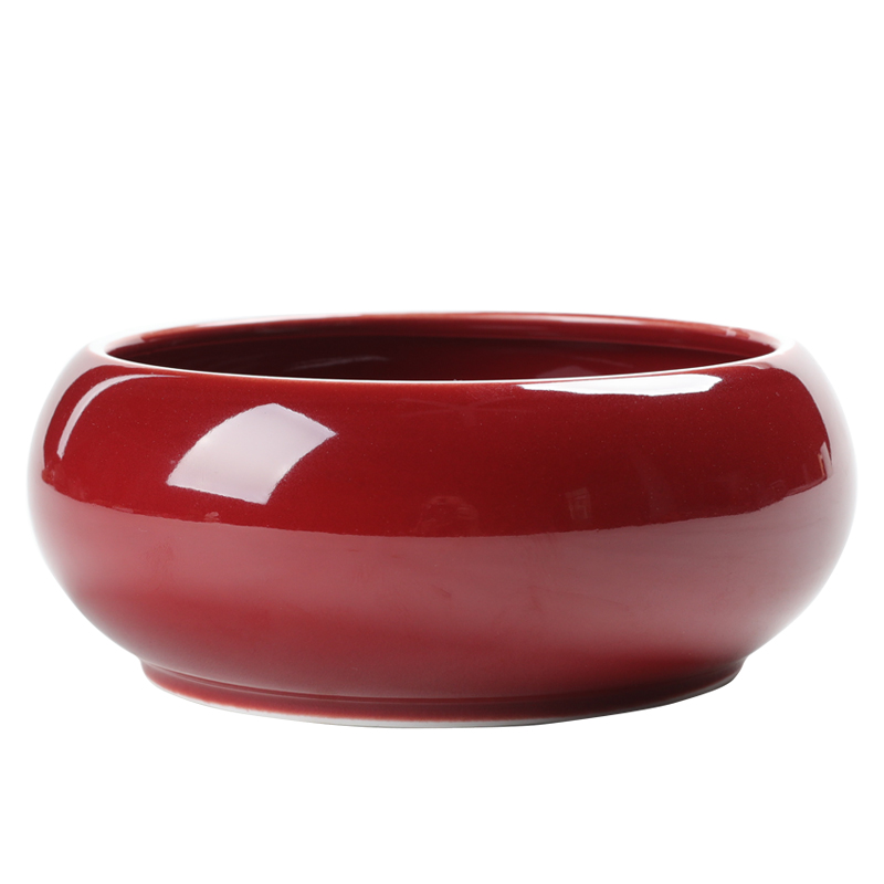 Poly real (sheng kung fu tea set ji red large tea to wash to the ceramic water fittings of hydroponic flower pot for wash bowl of water jar tea cups