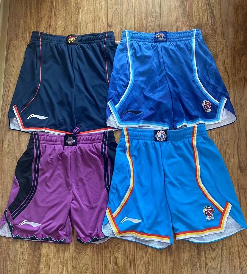 Spot Li Ning basketball pants Guangdong Xinjiang Shandong Qingdao 21 22 Chinese characters version assorted fan shorts