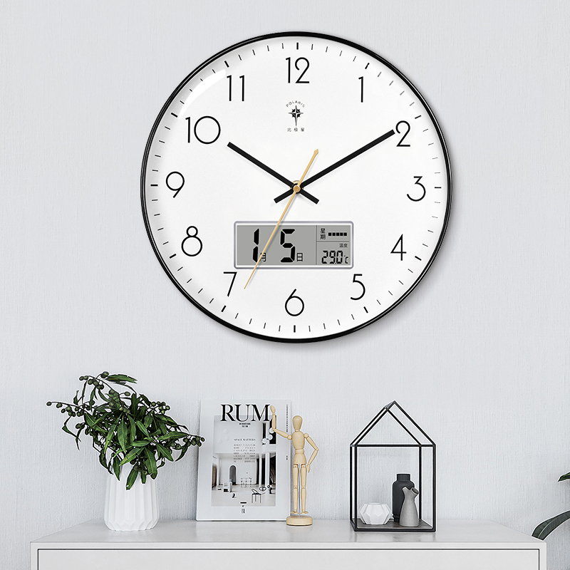 Polaris clock wall clock living room fashion creative clock Wall watch simple modern home silent electronic quartz clock