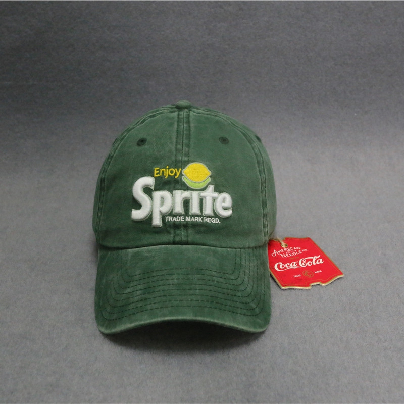 Foreign Trade Export to the United States, Final Order Coca-Cola Collaboration Model, Unisex All-Cotton Baseball Cap, Curved Brim, Washed Cotton, Soft Top, Duckbill Cap