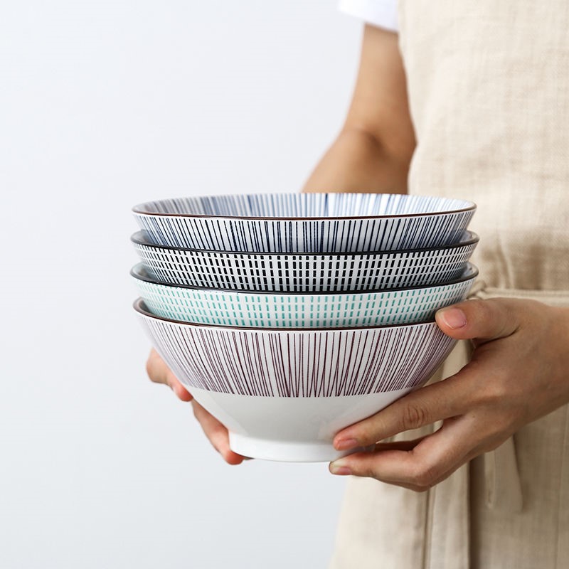 The Japanese kitchen ceramic terms rainbow such use household use pull rainbow such as bowl sweethearts bowl of noodles bowl tableware, lovely web celebrity