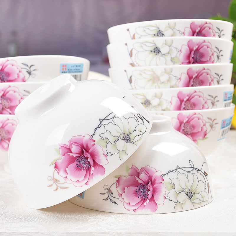 The kitchen upset against The hot six pack 4.5 in Japanese household bowl of rice bowl bowl of soup bowl bowl ceramic bowl set of tableware