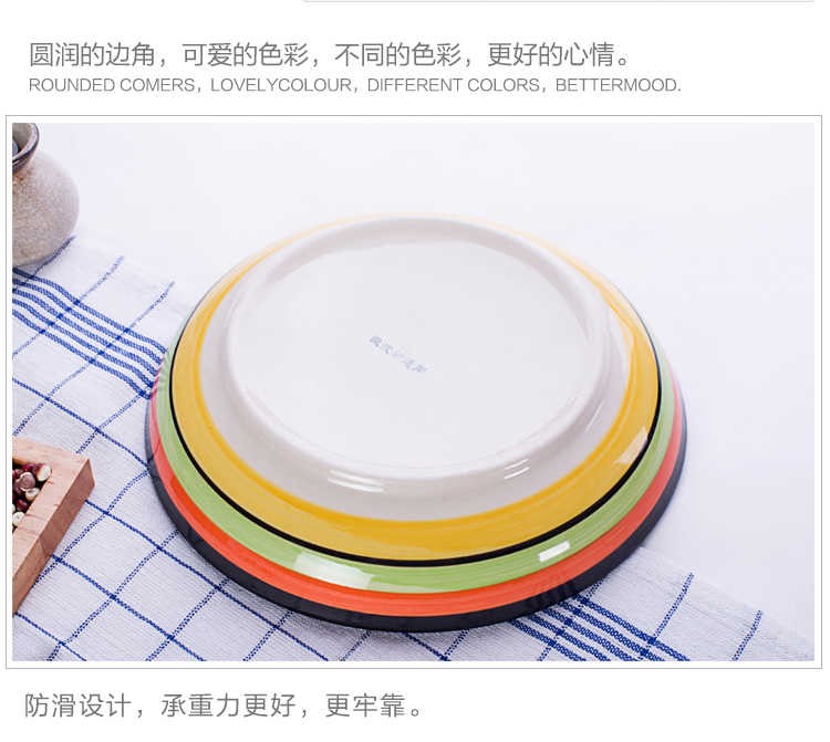 The creative fashion kitchen lovely Japanese household microwave ceramic bowl of rice bowl noodles in soup bowl tableware suit The dishes