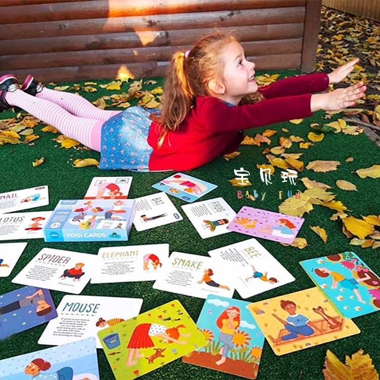 Baby Play Mideer Midee Early Teach Children Yoga Yoga Card Kindergarten Parenting Outdoor Fitness Toys