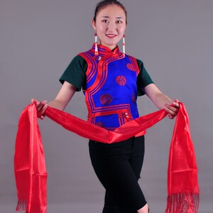 Mongolian Mongolian Hada Blue White Red Mongolian Hada Hada Inner Mongolia Welcome Neutral Hada 1 M 8 M Long