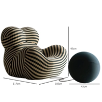 [Десятилетняя гарантия] Большие синие и желтые полоски + темно-синие шарики, высокоэластичный хлопок для укладки.