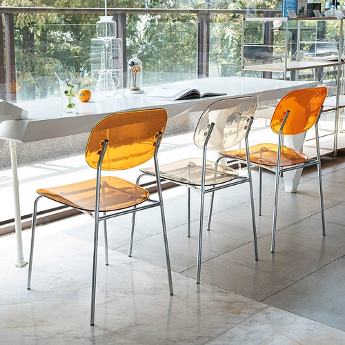 Дизайнерский акриловый металлический стульчик для кормления для домашнего использования для отдыха, популярно в интернете