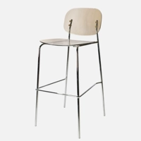 Барный стул коричневого цвета, высота сиденья 75см.