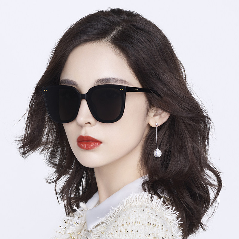 Pasha new cat eye sunglasses woman 2022 new round face tide sunglasses big face slim star myopia glasses