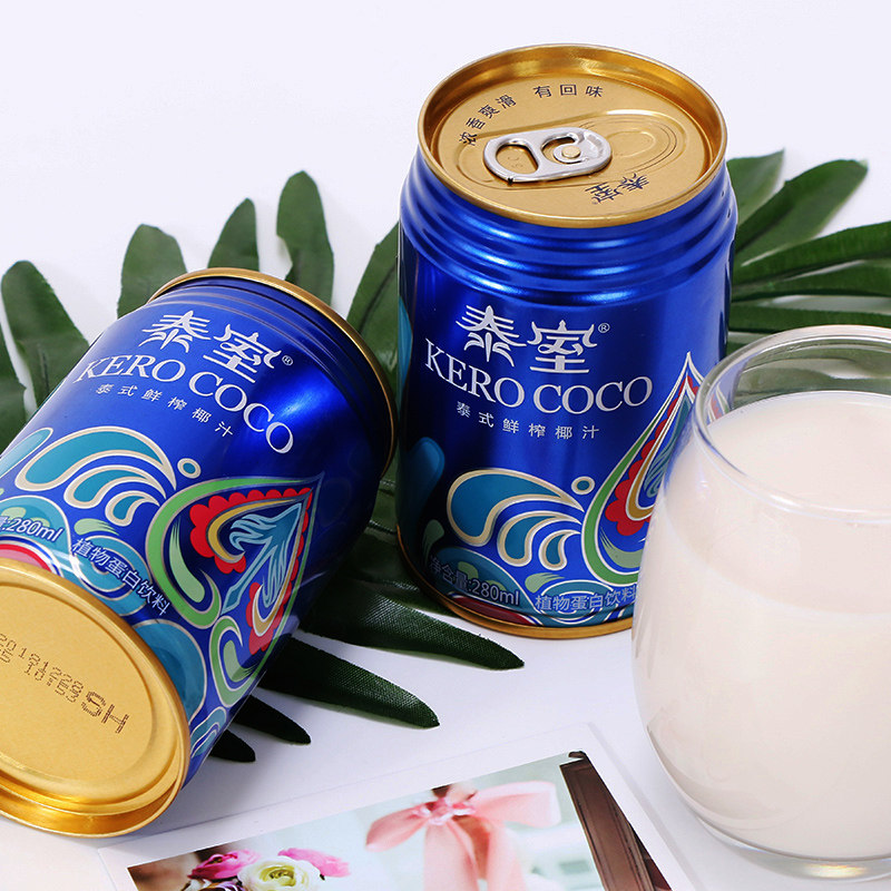 泰室 KERO COCO 鲜榨椰汁 280ml*8罐 天猫优惠券折后￥19包邮（￥59-40）