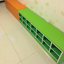 Kindergarten Early Education Soft Bag Shoes Cabinet Double strip Strip Changing Shoes sofa stool eco-friendly Multi-functional lockers can be customized