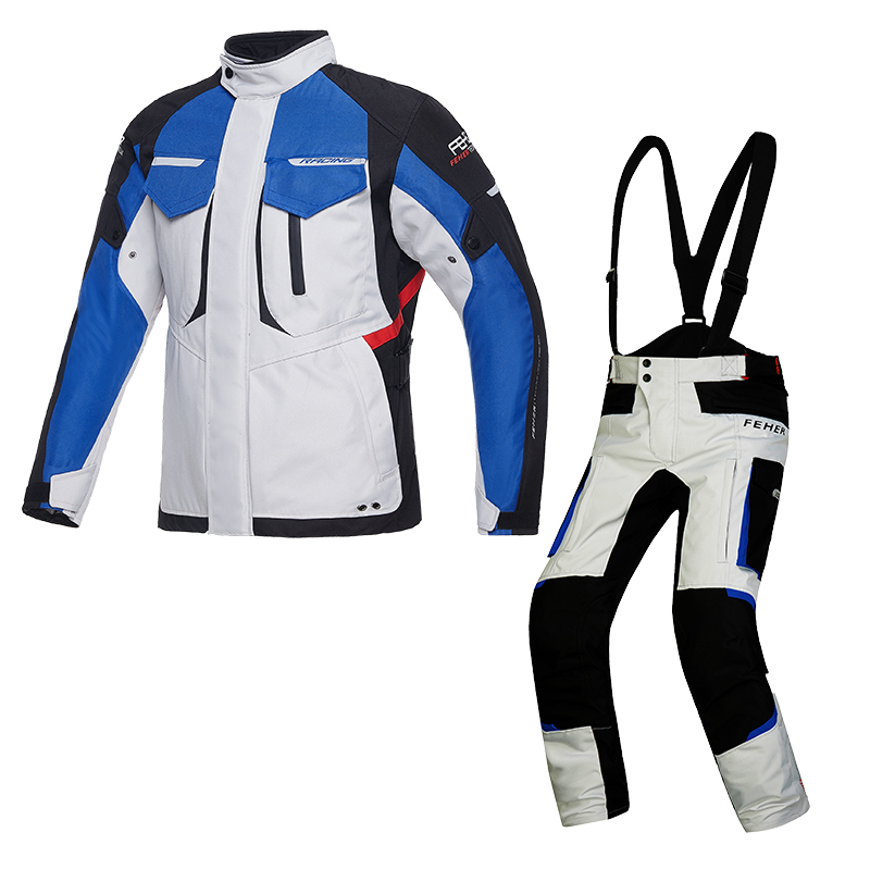FEHER Motorcycle riding suit Men's four-season waterproof motorcycle suit Large-size long-distance rally suit Motorcycle travel equipment