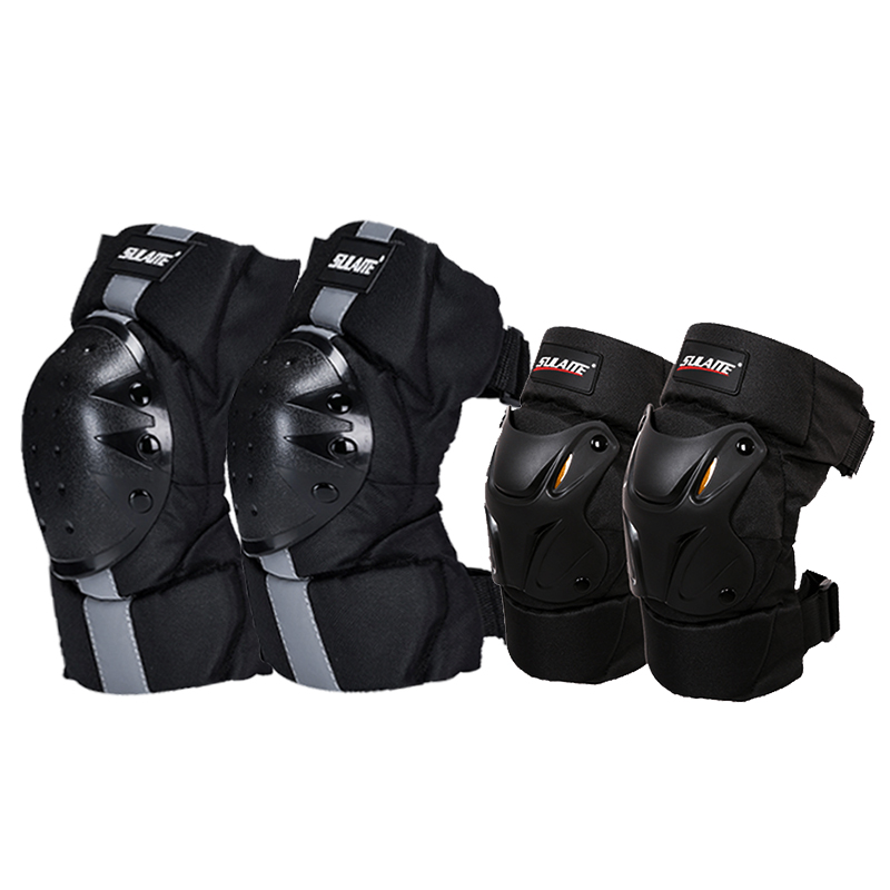 Sulaite locomotive's kneecap armguard with four sets of off-road knight protective locomotive equipment for outdoor riding