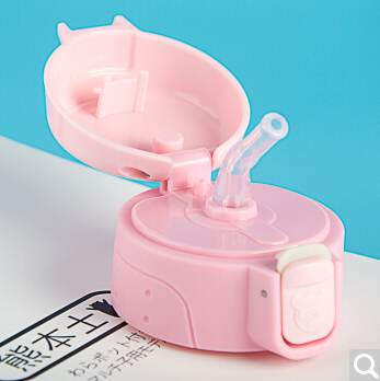 Kumamoto 316 Penguin Children's Insulation Cup Insulation Cup Cover Small Straw Accessories Leak-proof Plug