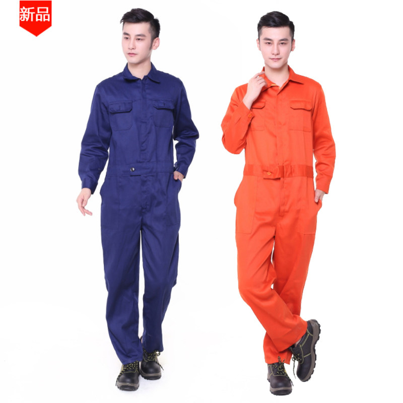 Quancheng spring and autumn conjoined work clothes men and women long-sleeved engineering clothes handling factory auto repair work clothes tooling uniforms