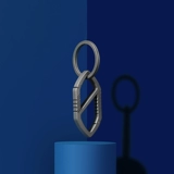 Металлический креативный брелок, простой и элегантный дизайн, делается под заказ