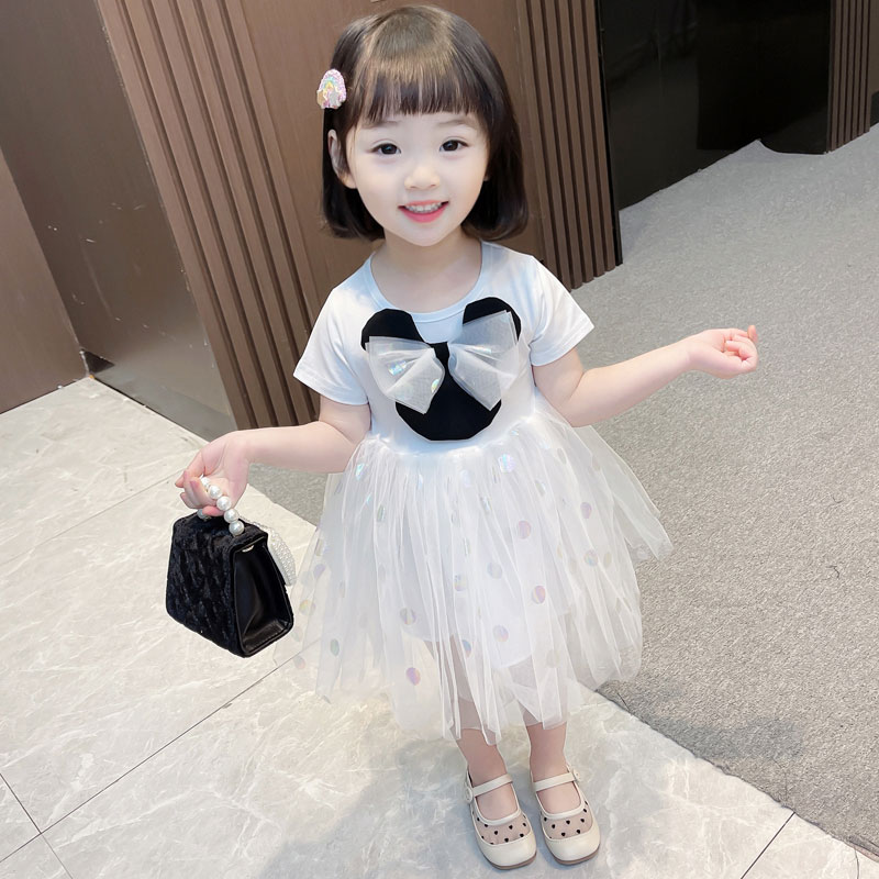 South Korean girl's dress for dress and summer clothing 2022 new online red ocean girl child clothes summer skirt child princess dress-Taobao