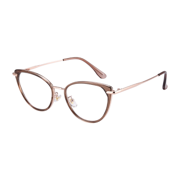 Brown cat eye glasses frames for women without makeup