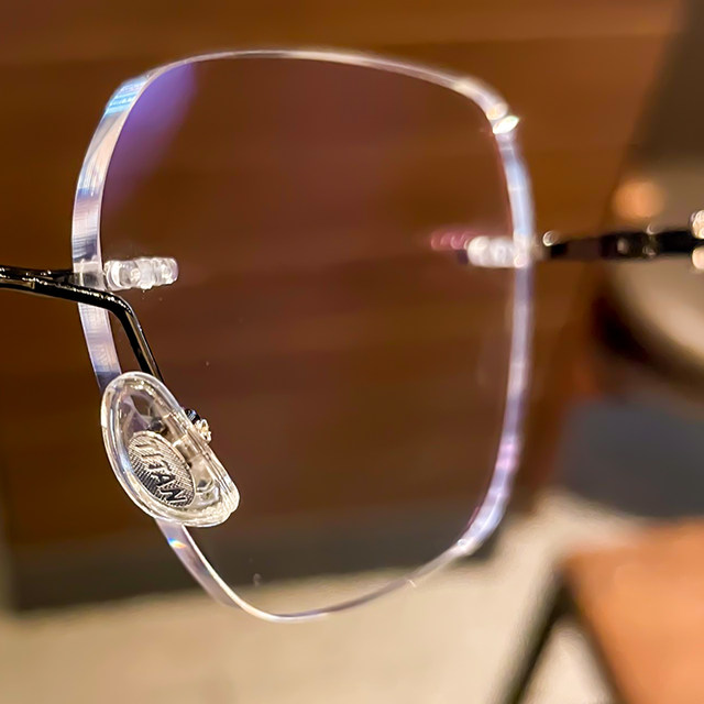 ແວ່ນຕາ myopia rimless titanium ບໍລິສຸດ ultra-light ultra-light rimless myopia ສໍາລັບຜູ້ຊາຍ, trendy ອອນໄລນ໌, ສາມາດຕິດຕັ້ງໄດ້ຕາມໃບສັ່ງແພດ, ຫນ້າໃຫຍ່, ກອບຕາ slimming ສໍາລັບແມ່ຍິງ