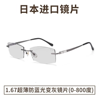 1,67 Ультра-тонкий синий свет поворотный серый линзу (0-800 градусов)