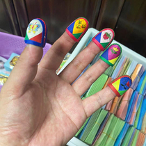 Embroidered Nail Sets Handmade Thimbles Fringed Hats