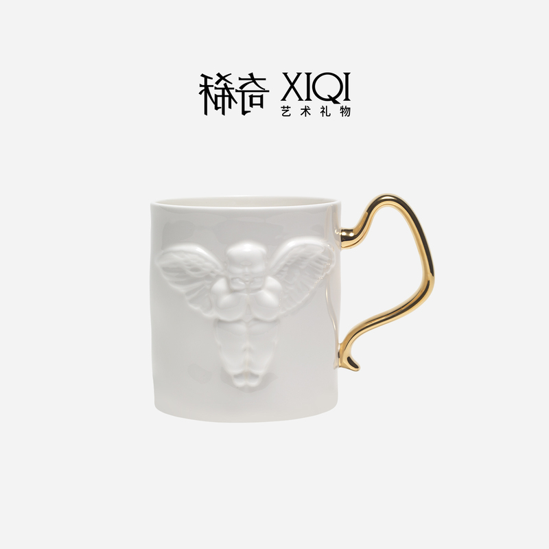 Rare Art Angel Relief Black Tea Bone China Cup Exquisite Packaging Modern Gift Daily Gift Giving Gold Handle Rare Art Angel Relief Black Tea Bone China Cup Exquisite Packaging Modern Gift Daily Gift Giving Gold Handle