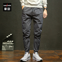 Summer thin overalls mens pants leggings casual pants trousers leggings leggings feet small feet tide brand