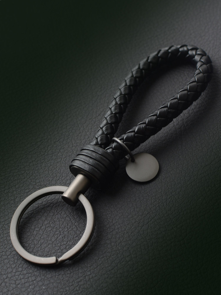 Braided car keychain Female cute key pendant keychain male pendant key chain key ring creative bv