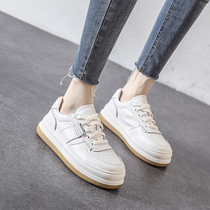 Givenivan Seasons can be worn ~ thick bottom genuine leather small white shoes women new bread shoes 100 hitch sports casual womens shoes