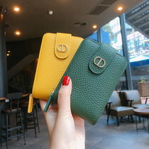 Drivers license holster leather card bag female small large capacity exquisite high-end multi-card driving license drivers license two-in-one