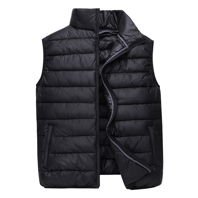 Winter clothes middle-aged cotton vest men's middle-aged and elderly down cotton vest autumn and winter warm vest dad cotton vest