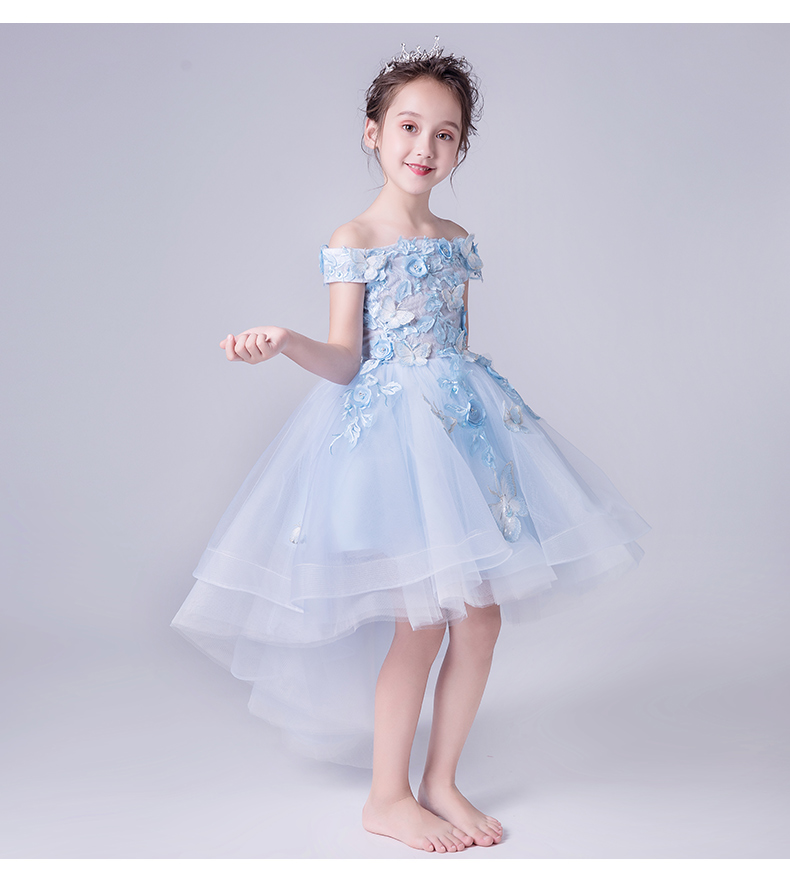 Trẻ em váy công chúa váy fluffy cô gái cô gái hoa cưới cô gái trang phục piano nhỏ chủ nhà buổi tối mùa hè - Váy trẻ em bộ vest bé trai hàng độc
